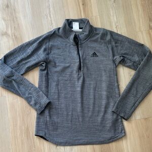 Adidas grey quarter zip